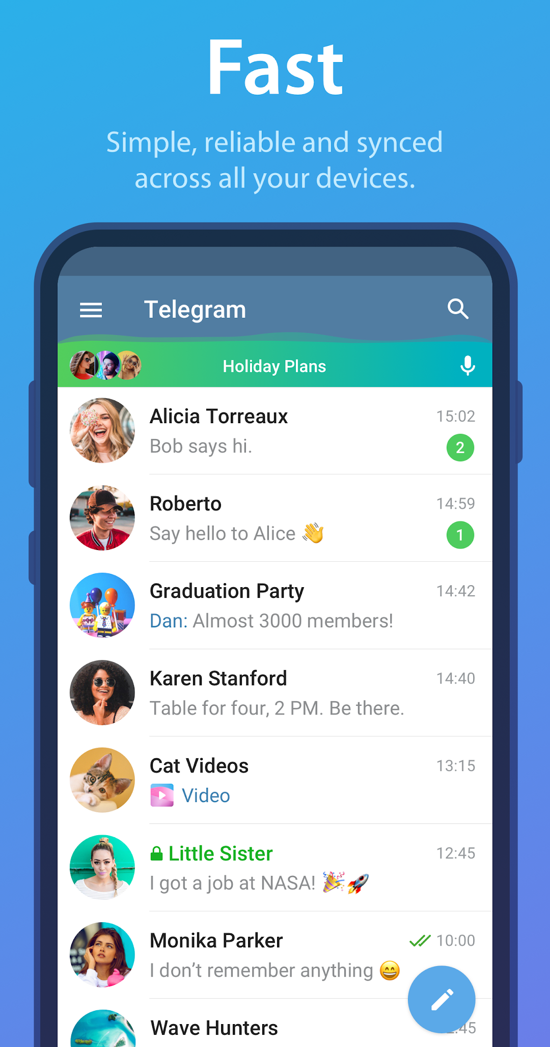 Telegram mod apk screenshot 1
