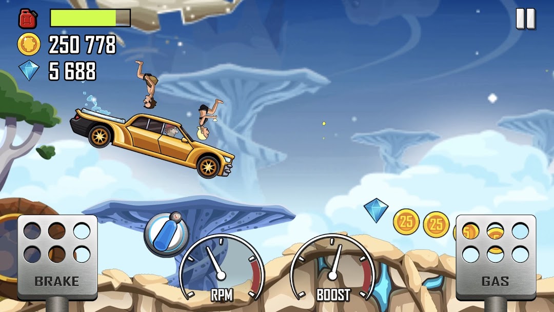 Hill Climb Racing mod apk screenshot 3